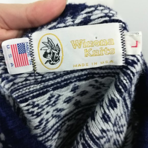 Vintage Winona Knits Cardigan Sweater Size L - Picture 6 of 8
